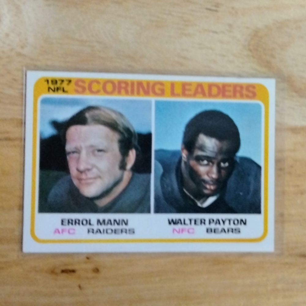 1978 Topps Errol Mann/Walter Payton